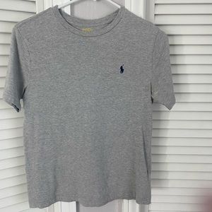 gray boys polo shirt